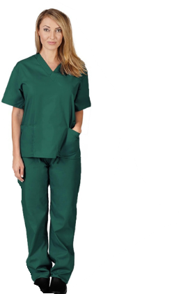 Unisex 2 pocket scrub set